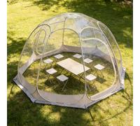 RUODATONLY Tenda a Bolle - Gazebo Impermeabile Trasparente istantaneo Pop up con Luce LED per 8-10 Persone Campeggio Festa Matrimonio 3 x 3X 2,2 m