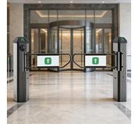RUODATONLY Tornello a Battente Auto Commerciale con Sensore Radar Elettrico a 90° per Il Controllo degli Accessi in Centri Commerciali, Aeroporti e Stadi, Unidirezionale,110V-220V,