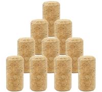 RUOJLING Tappi di Sughero Naturali per Vino e Birra - 10Pcs, 38mm x Ø21mm - per Bottiglie di Vetro, Artigianato DIY e Decorazioni