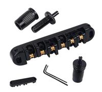 Ruolo Bridge a sella per ponte di cuscinetti a sfera di chitarra elettrica con un supporto per corde superiore regolabile e 2 chiavi, ideale per uomini, donne e principianti