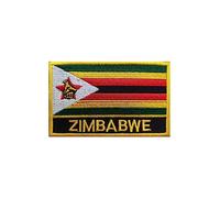 Ruoming 1 toppa ricamata con bandiera dello Zimbabwe, da applicare con ferro da stiro o cucire, tattica militare nazionale dello Zimbabwe (Zimbabwe)