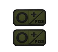 Ruoming 2 ganci di fissaggio 3D per esterni, in gomma morbida in PVC per uso medico, per uso medico, badge morale, accessori fai da te (verde O +)