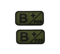 Ruoming 2 ganci di fissaggio 3D per esterni, in gomma morbida in PVC per uso medico, per uso medico, badge morale, accessori fai da te (verde B +)