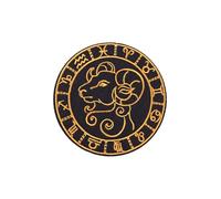 Ruoming Ruoming - Toppe decorative termoadesive ricamate con costellazione, retro adesivo, per abbigliamento e accessori (Ariete)