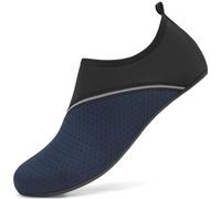 RUOMU Scarpe da Scoglio Donna Uomo Scarpe Mare Water Shoes Scarpe Acqua Scarpe da Immersione Traspirante ad Asciugatura Rapida per Spiaggia Nuoto Yoga Surf Sport Acquatici(Nero/Blu,39 EU)