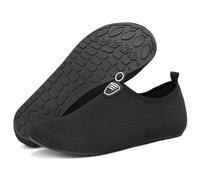 RUOMU Scarpe Scoglio Donna Uomo Scarpe per Mare Water Shoes Scarpe Spiaggia Confortevole Scarpe Acqua Scarpe da Immersione Scarpe Acquatiche per Snorkeling Kayak o Canoa(Nero,40 EU)
