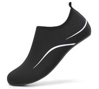 RUOMU Scarpe Scoglio Uomo Donna Scarpette per Scogli Water Shoes Scarpe per Mare Antiscivolo Scarpe Spiaggia Scarpe Acquatiche per Sport Acquatici Parco Acquatico.(Nero,41 EU)