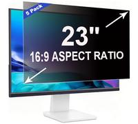 RUORD 5 Stanze Pellicola Privacy 23 Pollici 16:9 (51x28.7cm) Monitor - Filtro Privacy Schermo Luce Blu & Anti-Riflesso, Rimovibile | Filtro Privacy PC per Ufficio