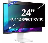 RUORD 5 Stanze Pellicola Privacy 24 Pollici 16:10 (51.9x32.5cm) Monitor - Filtro Privacy Schermo Luce Blu & Anti-Riflesso, Rimovibile | Filtro Privacy PC per Ufficio