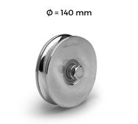 Ruota 1227 O in acciaio C45 con gola O - Rolling Center