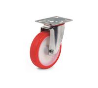 RUOTA 80X30 NYLON-POLIURETANO C/BOCCOLA SUPPORTO GIREVOLE MEDIO INOX