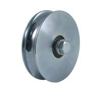 Ruota a gola tonda da 120 mm con 2 cuscinetti a sfera