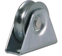 Ruota a gola tonda da 60 mm in staffa fissa