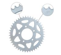 Ruota a motore posteriore 45T 44T 46T Denti della catena a pignone posteriore compatibile con accessori per motociclisti in bici da sporco adatta ai modelli TRK502C BG300 BN302 TNT300 BJ250(1Pc 45T)