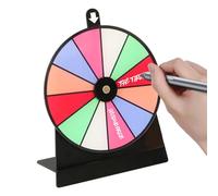 Ruota a premi pinning - ruota roulette superiore spinner | Tabletop Spin per premi con supporto | 12 slot di colore, superficie cancellabile per la fiera Carnival Party Fortune Game