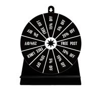 Ruota a prezzo in acrilico | Mini da tavolo per matrimoni e feste | Strumento divertente per disegnare il destino per ufficio o eventi | Accessorio portatile 15x20cm