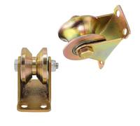 Ruota a rulli per carichi pesanti con puleggia in corda con scanalatura a V/U, ideale per linee di lavaggio, sistemi di pulegge e sollevamento di gru, capacità di carico 200 kg per 2 pcs 1.2"(32mm-V)