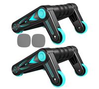 Ruota A Rullo ABS, Ruota Addominale Pieghevole, Trainer AB Non Slip Con Manici, Attrezzatura Di Allenamento Di Resistenza Al Nucleo Leggero, Macchina Per Esercizi Portatili Per Palestra Palestra Per I