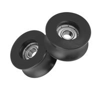 Ruota a rullo, design a forma di U, materiale metallico, 4 pulegge, pulegge a U, ampiamente usata per porte mobili