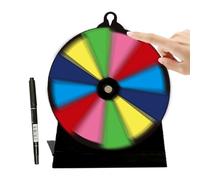 Ruota a spinta di premi - Ruota di filatura Fortune colorata per il gioco | Ruotaa rotante con superficie di cancellazione a secco | da tavolo riutilizzabile/permanente per lotterie, aula, promoz