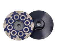 Ruota a tazza grossa da 10,2 cm per lavori in pietra, compatibile con M14 e 5/8-11, adatta per smerigliatrici angolari, ideale per lavori in granito e marmo