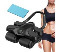 Ruota addominale Ab Roller - Allenatore automatico con ginocchiera | Rullo addominale a ruote con supporto per gomito - per allenamento muscolare del tronco fitness uomo donna