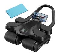 Ruota addominale Ab Roller,con timer macchina automatica - rullo addominale a ruote con supporto per gomito - per uomini e donne, rinforzo muscolare del tronco, fitness