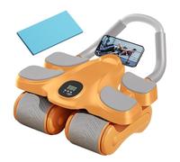Ruota addominale Ab Roller - Supporto per gomito automatico con timer - Attrezzatura per l'allenamento addominale a ruote - per l'allenamento dei muscoli del tronco fitness uomini donne