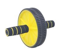 Ruota addominale， Attrezzatura for l'allenamento addominale for del core for esercizi addominali come tonificatore muscolare da utilizzare for a casa(Yellow)
