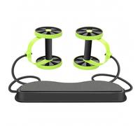 Ruota Addominale Doppia ABS Ab Wheel Stabile Supporto Gomiti