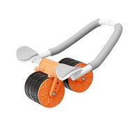 Ruota addominale， Rullo addominale antiscivolo Ruota for un allenamento del core migliorato Rimbalzo automatico Gomito(Orange)
