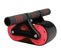 ruota addominale, Ruota AB Roller for esercizi addominali, attrezzatura for l'allenamento del core con assistenza automatica al rimbalzo e resistenza(Rosso)