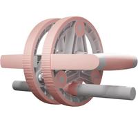 ruota addominale, Ruota Ab Roller for l'allenamento della forza addominale e del core, perfetta attrezzatura for palestra domestica for le donne(Pink)