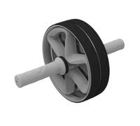 Ruota addominale， Ruota for addominali, allenamento a casa con rullo for, di forza del core, esercizi for palestra in(Black)