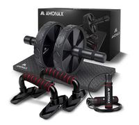 Ruota Addominali Rotella Rullo Workout Convertibile Con Grande Tappetino Per