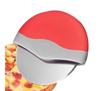Ruota affettatrice per pizza, tagliapizza portatile, gadget per piatti da cucina in acciaio inossidabile con coperchio protettivo, utensili da forno, taglierina da cucina per croste sottili, pane