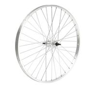 Ruota anteriore 28 city c/dadi cerchio alluminio mozzo acciaio 36 raggi