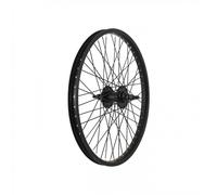 Ruota Anteriore BMX 20 Pollici Cerchio Alluminio Nero 48 Raggi Mozzo Sfere Perno 3/8 Freno V-Brake