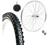 Ruota Anteriore Cerchio 20 x 1.75 in Alluminio + Copertone MTB 20 X 1.95 + Camera d’aria Mountain Bike 20”