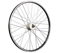 Ruota anteriore da 26 pollici in alluminio in alluminio in alluminio Camera con cerchio Yak19 Shimano DH-C3000 Hub Dynamo Nero