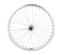 Ruota MTB 20" anteriore con bloccaggio, cerchio argento Mach1 ER10, doppia paret