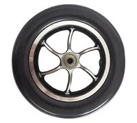 Ruota anteriore di ricambio da 10 pollici, accessorio for sedia a rotelle elettrica, rotella più spessa in gomma antiscivolo 10×2, pneumatici pieni non pneumatici, cuscinetto 12 mm, 1 pz