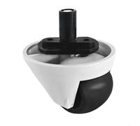 Ruota anteriore di ricambio per Roborock per Qrevo Curv, CurvX, CurvX5 per Qrevo Edge per robot aspirapolvere Saros serie 10, manovrabilità liscia su moquette in legno duro (bianco)