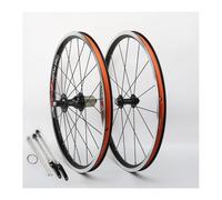 Ruota Anteriore E Posteriore Per Bici Pieghevole 20" 406 451 Set Di Ruote BMX Con Freno A Cerchione, 74/130mm QR, Cerchi A Doppia Parete In Alluminio, Cassetta A 8 9 10 11 Velocità(Black,406)