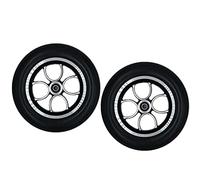 Ruota anteriore for sedia a rotelle, 10 pollici, nero pieno, parti di ricambio for ruote anteriori for sedia a rotelle for sedie a rotelle elettriche, deambulatori, camminata, 1 paio