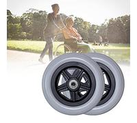 Ruota anteriore for sedia a rotelle, ruota anteriore for sedia a rotelle da 6 pollici, set di ruote di ricambio for sedia a rotelle con cuscinetto da 5/16 di pollice, larghezza mozzo da 45 mm, ruota p