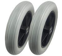 Ruota anteriore for sedia a rotelle, ruote anteriori di ricambio for sedie a rotelle for disabili, ruote con pneumatici pieni, cuscinetti da 8 mm, 2 pezzi/6 pollici/15 cm(8in/20cm)