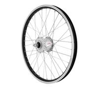 Ruota anteriore in alluminio, asse massiccio Velox Shimano ER10 DH-C3000 6V-3W Nero