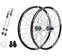 Ruota anteriore in lega di alluminio a 32 fori, 2 ruote posteriori, 4 cuscinetti, supporto for mozzo libero a 6 griffe, 7/8/9/10/11/12 velocità(D,26in)