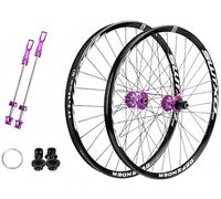 Ruota anteriore in lega di alluminio a 32 fori, 2 ruote posteriori, 4 cuscinetti, supporto for mozzo libero a 6 griffe, 7/8/9/10/11/12 velocità(B,26in)